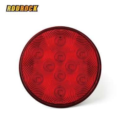 LED TRAILER TAIL LIGHTS - 4" ROUND LIGHT STOP/TURN/TAIL - GROMMET MOUNT