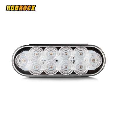 LED TRAILER LIGHT - 6" OVAL  - REVERSE/ BACK-UP - GROMMET MOUNT LED BOAT TRAILER LIGHTS