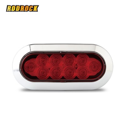 LED TRAILER LIGHT 6" OVAL - STOP/TURN/TAIL - SURFACE MOUNT BOAT TRAILER LIGHT