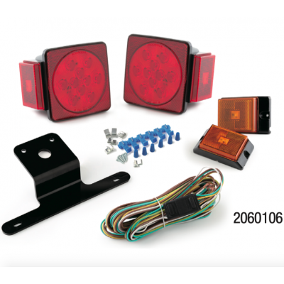 LED TRAILER LIGHTS - 4" REAR COMBINATION 12V LED TRAILER LIGHT KIT - UNDER 80"