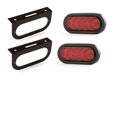 6" LED TRAILER LIGHT KIT W/BRACKET SET OF 2