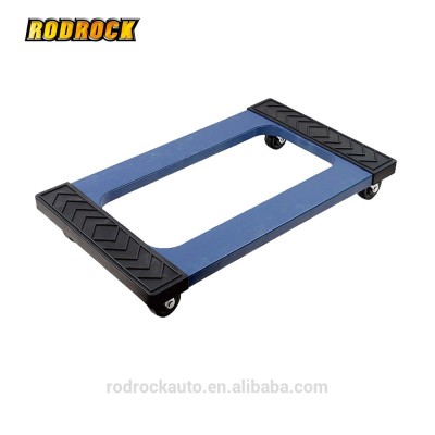 1000lbs Capacity Heavy Duty Plastic Mover Dolly with Diamond Tread Rubber Pads