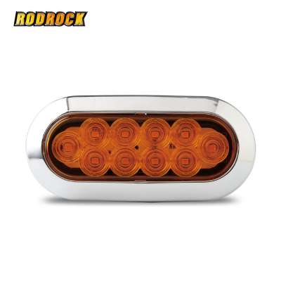 LED TRAILER LIGHT 6" OVAL - PARKING/TURN - SURFACE MOUNT BOAT TRAILER LIGHT