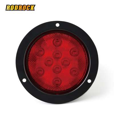 LED TRAILER TAIL LIGHTS - 4" ROUND LIGHT STOP/TURN/TAIL - SURFACE MOUNT